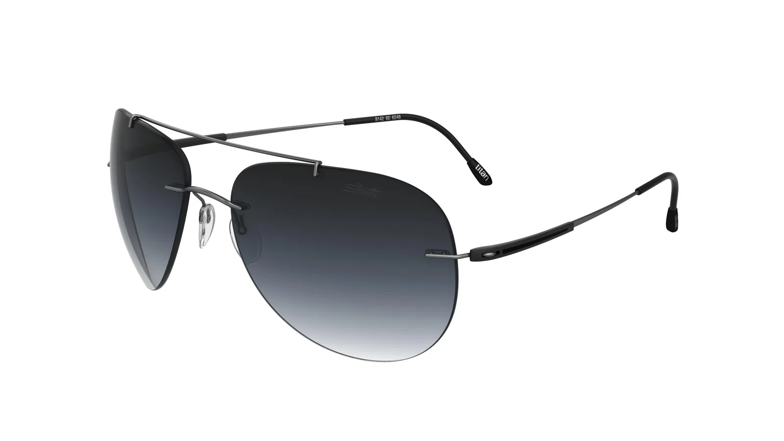 Silhouette Attersee Rimless 8176 Sunglasses - view 2